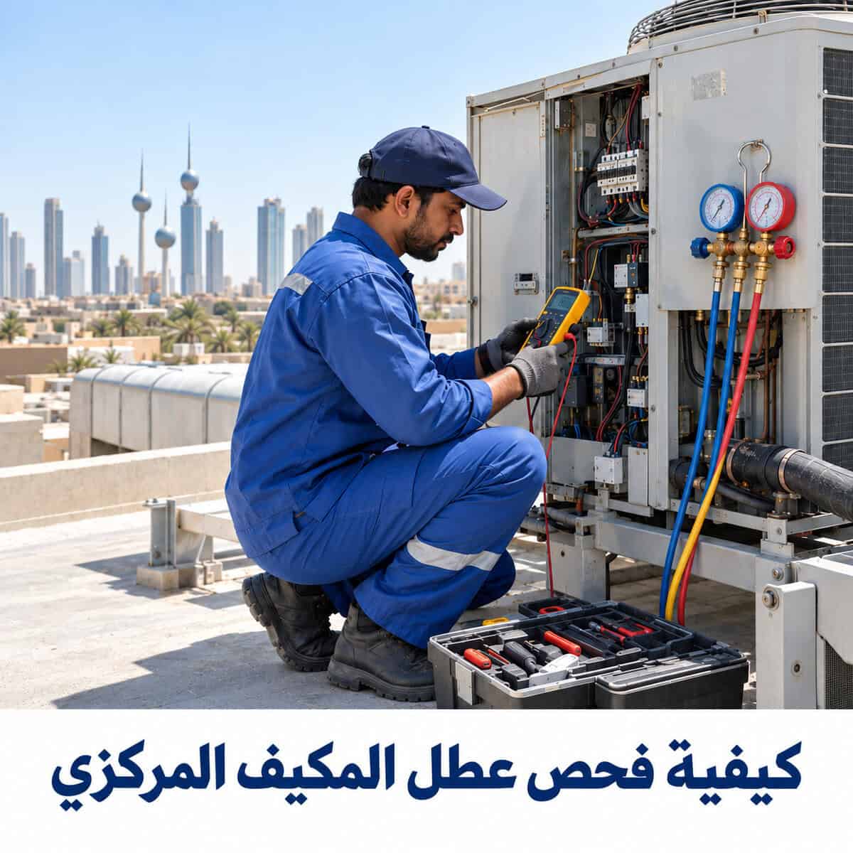 كيفية فحص عطل المكيف المركزي خطوة بخطوة